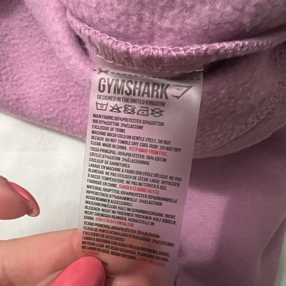 Gymshark Legacy Fitness Cropped Sweater Long Sleeve Stripe Rare Disc XSmall - Picture 6 of 10